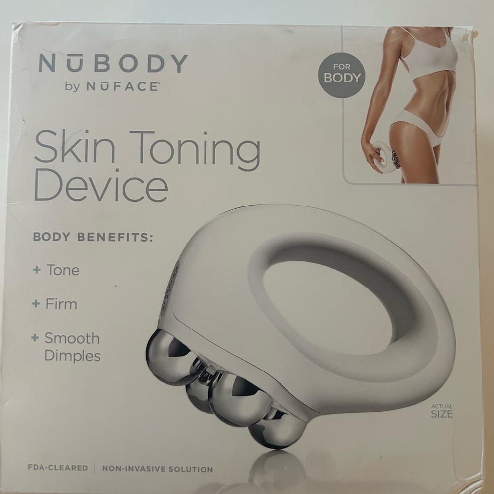 NuFACE NuBODY Skin Toning Device - White and Silver